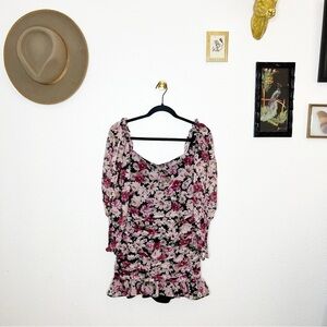 ASTR Keira Floral Mini Dress XS